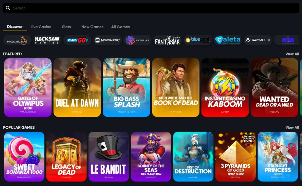Jocuri populare și all slots în cazinourile online